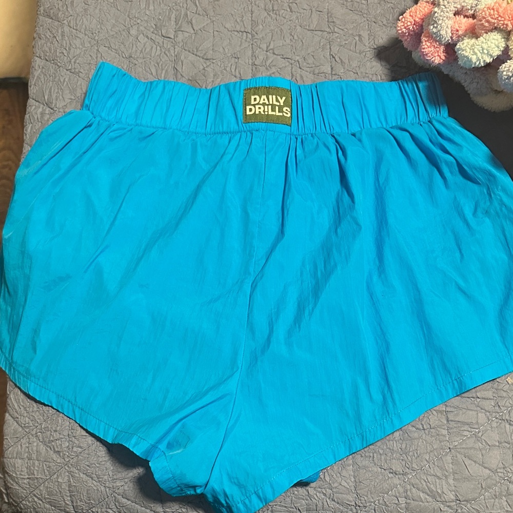 Daily Drills Women's Bright Turquoise Athletic Shorts